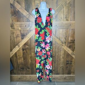 Vintage Frederick’s of Hollywood Hawaiian Print Jumpsuit Women’s Size S
